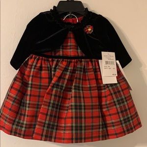 Pippa & Julie Baby Girl Plaid Holiday 3pc Dress